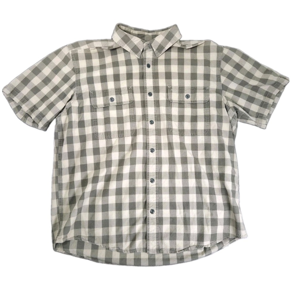 CC Filson Lightweight Short Sleeve Kitsap Work Shirt Men's XL Gray Button Down
